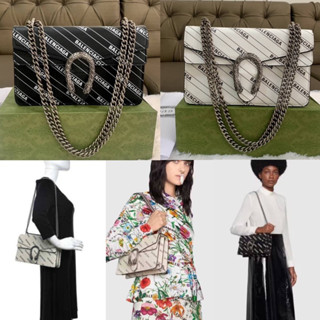 กช x บล Calfskin Logo Print Small