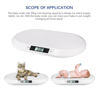 เครื่องชั่งน้ำหนักเด็ก Digital Baby Scale เครื่องชั่งน้ำหนักเด็กอ่อน 0.01-20 kg เครื่องชั่งน้ำหนัก