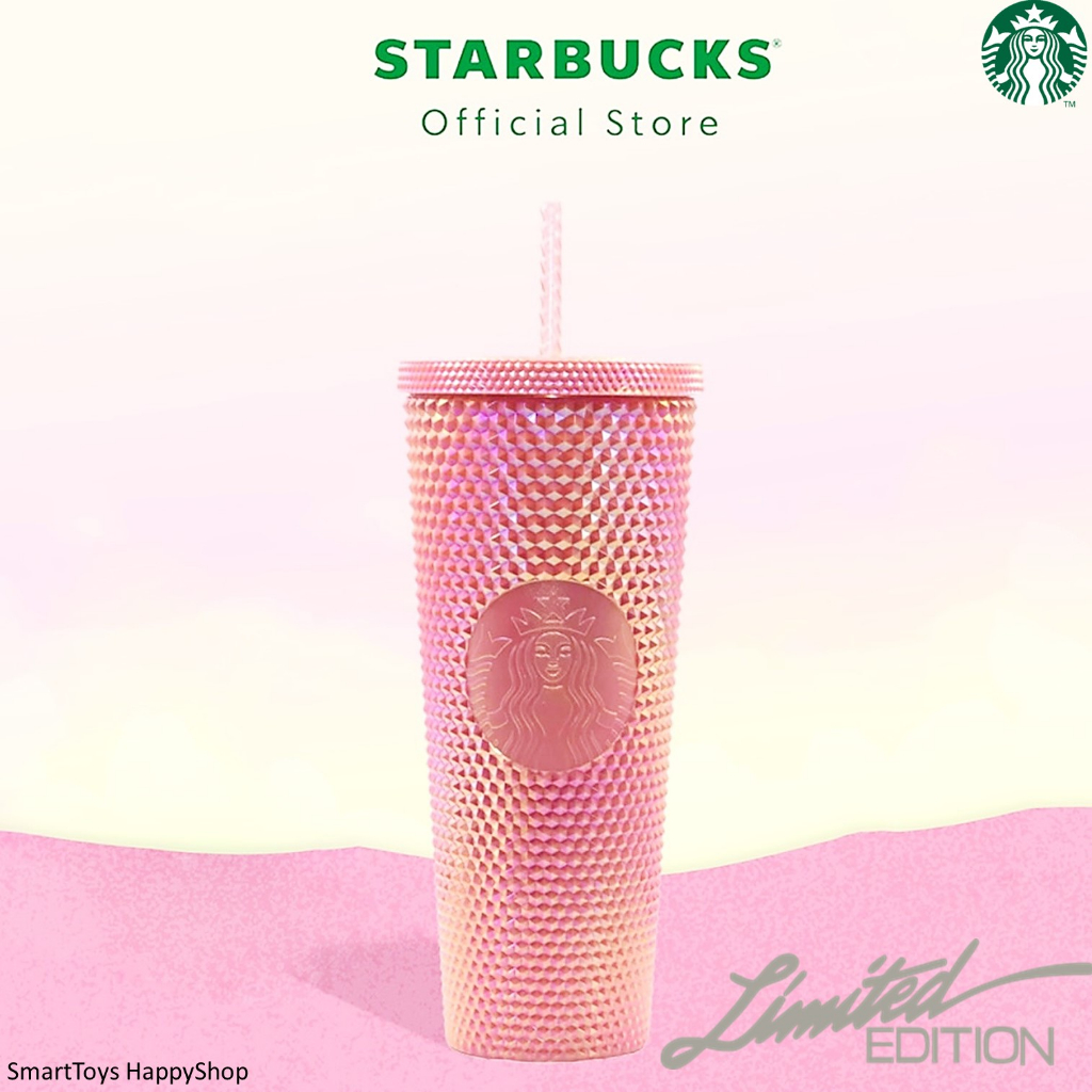 แก้วหนามเก็บความเย็นรุ่นพิเศษจากสตาร์บัค Starbucks Bling Cold Storage Mug Limited Edition Pink - รูปที่ 3