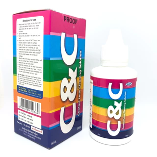 C&C น้ำยาซีแอนด์ซี Contact Lens Cleaning Solution น้ำยาแช่ ล้าง ทำความสะอาดคอนแทคเลนส์