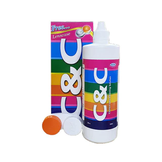C&C น้ำยาซีแอนด์ซี Contact Lens Cleaning Solution น้ำยาแช่ ล้าง ทำความสะอาดคอนแทคเลนส์