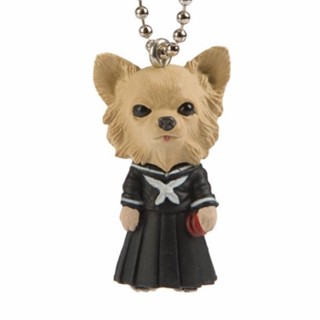 🐕 Bandai 🐕 Dogs in School Uniforms Chihuahua Keychain 🐕 พวงกุญแจ น้องหมา ชิวาว่า ในชุดนักเรียน น่ารักมากๆ 🐕