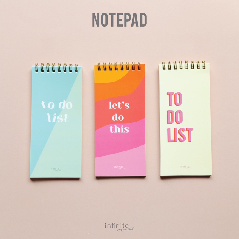 NOTEPAD ขนาด 7.5*16.5 cm (ขนาดพิเศษ) พอดีมือ จับสะดวก พร้อมจด