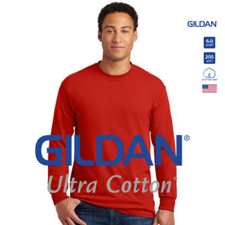 GILDAN® อุลตร้า เสื้อแขนยาว - แดง 40C