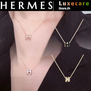 เฮอร์มีส👜Hermes Pop-H Necklace ผู้หญิง / สร้อยคอ / แฟชั่น / หรูหรา / หรูหรา / สร้อยคอ Hermes