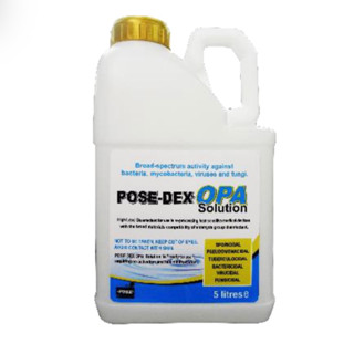POSE DEX OPA 5ลิตร ผลิตภัณฑ์ล้างทำความสะอาดพื้นผิวเครื่องมือ - เครื่องใช้ ระดับ High Level Ortho-Phthalaldehyde 0.55%W/V