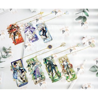 (พร้อมส่ง)Genshin impact metal bookmark ที่คั่นหนังสือโลหะเกนชิน พร้อมกรอบตั้งโชว์