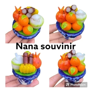 พานดินปั้น​ ผลไม้มงคล​ ถวายพระพิฆเนศ สินค้าพร้อมส่ง สินค้าตรงปก