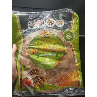 El Sabor Wholemeal Wraps Family Time 370g.แผ่นแป้งตอร์ติญ่า 370กรัม