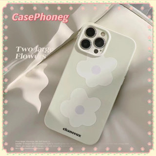 🍑CasePhoneg🍑ป้องกันการหล่น ขอบเต็ม iPhone 11 14 pro max ดอกไม้ ลวดลาย เรียบง่าย เล็กและสด case for iPhone 12 13