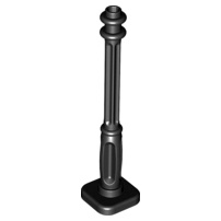 Lego part (ชิ้นส่วนเลโก้) No.11062 Support 2 x 2 x 7 Lamp Post, 4 Base Flutes