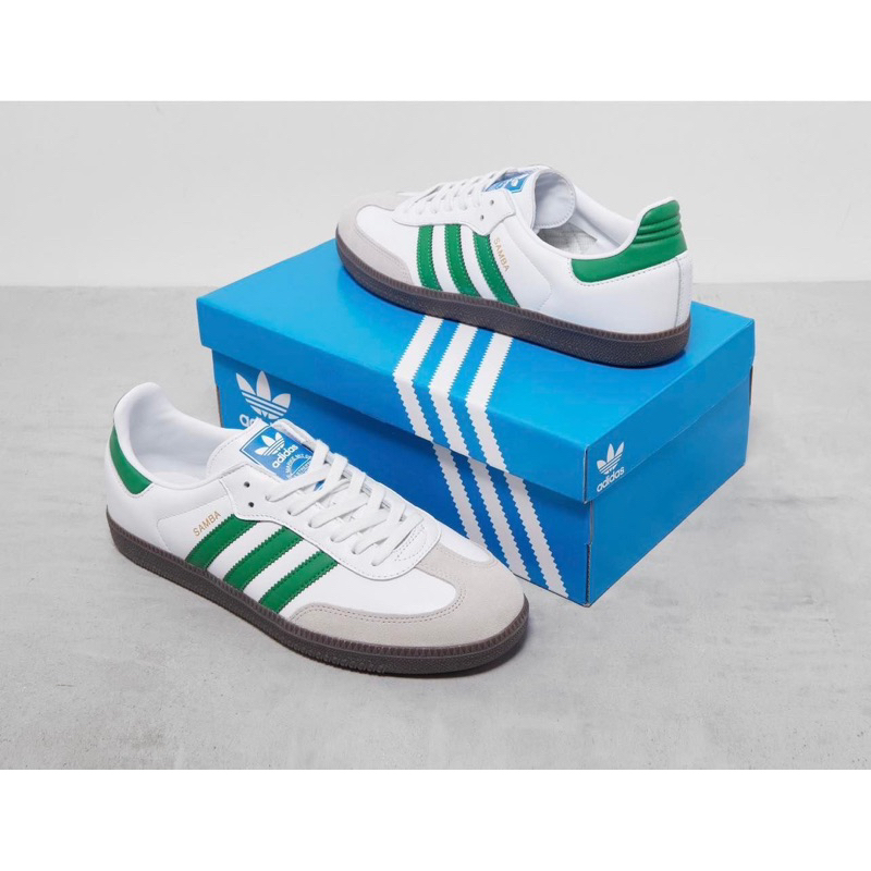 (พร้อมส่ง ของแท้ 100%) ADIDAS SAMBA OG “ WHITE GREEN ” / “ WHITE RED