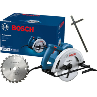 BOSCH เลื่อยวงเดือน รุ่น GKS 130 ขนาด 7นิ้ว 1,300 วัตต์ เลื่อยไฟฟ้า เลื่อยไม้ วงเดือน ของแท้