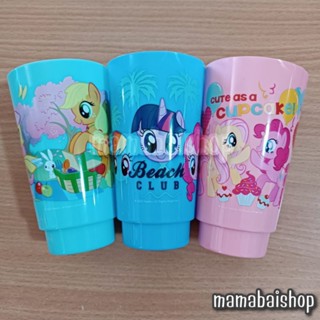 แก้วน้ำพลาสติก pony สูง 13 ซม. @mamabaishop