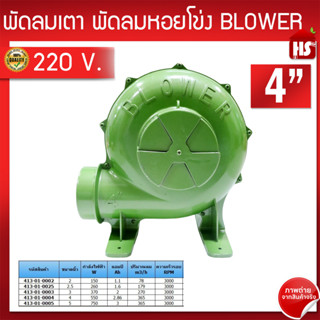 พัดลมเตา เครื่องเป่าเตา 4 นิ้ว พัดลมหอยโข่ง BLOWER เครื่องเป่าถ่าน