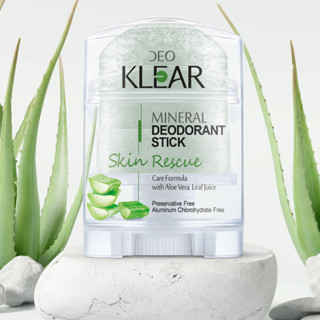 โรลออนสารส้มดีโอเคลียร์ สกิน เรสคูย์ 70 ก DEOKLEAR Skin Rescue with Aloe Vera Leaf Juice 70g