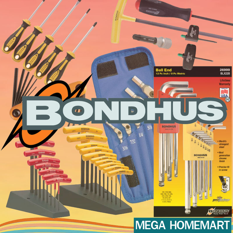 Bondhus ประแจหกเหลี่ยมตัวแอล แบบสั้น ขนาด 0.050 นิ้ว - 5/16 นิ้ว รุ่น 12202 - 12213 (Hex L-Wrench Singles) - รูปที่ 2