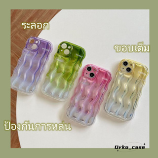 ✨ส่งของขวัญ✨เคส for iPhone 11 14 Pro Max Case for iPhone 12 13 ป้องกันการตก การป้องกัน ขอบเต็ม ระลอก ไล่ระดับ