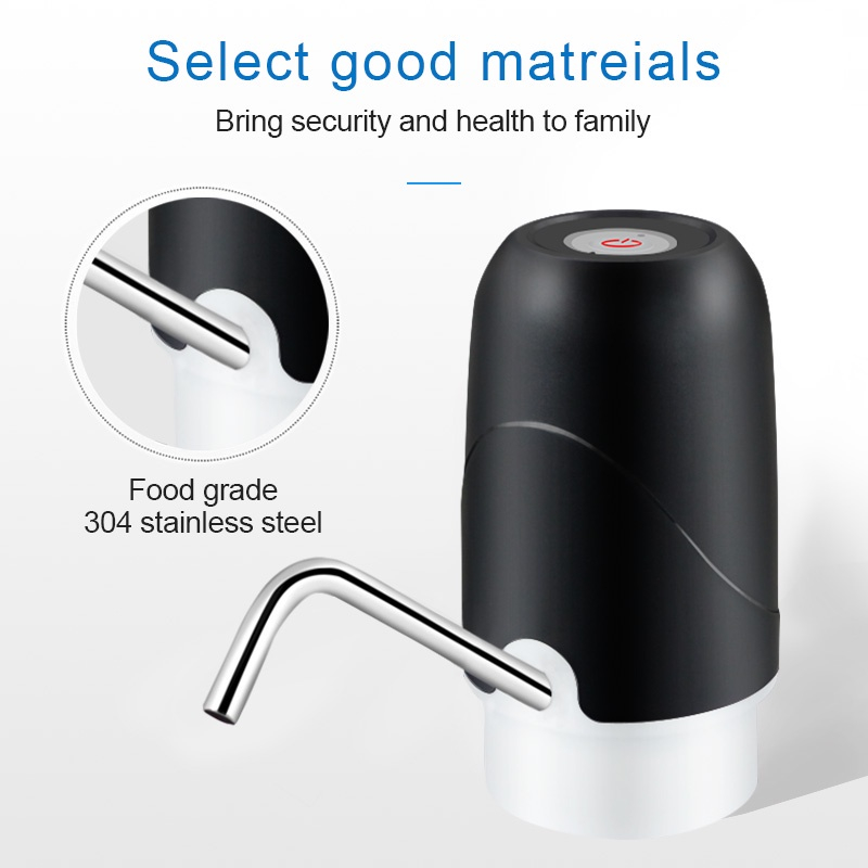 YCB เครื่องกดน้ำอัตโนมัติ ปั๊มน้ำ ที่ชาร์จเป็นแบบ USB ชาร์จ สายชาร์จโทรศัพท์ก็ใช้ชารจ์ได้