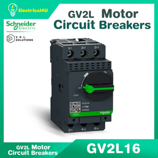 Schneider Electric GV2L16 มอเตอร์เบรกเกอร์ 3P 14A Motor Circuit Breaker (MCB)