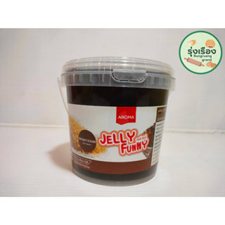 ท็อปปิ้ง เจลลี่ Brown Sugar Jelly ขนาด 1.2 กก. ตรา อโรม่า