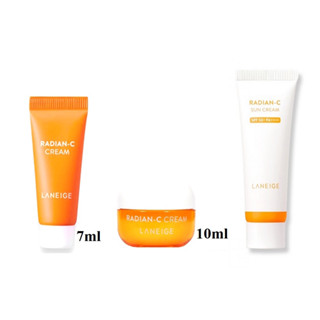 Laneige Radian-C Cream 7ml, 10ml / Sunscreen 10ml