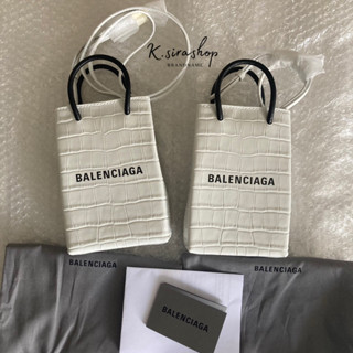 [ส่งฟรี] New Balenciaga Shopping Phone Holder Bag