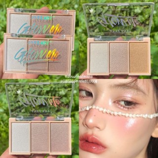 พร้อมส่ง/แท้ พาเลทไฮไลท์ Anylady​ Highlight​ Palette​ ไฮไลท์​หน้าเงา 3 เฉดสี​ หน้าฉ่ำวาว เนื้อละเอียด สีสวย ติดทนนาน