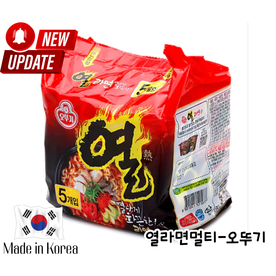 🇰🇷มาม่าเกาหลี 🇰🇷ยอล รามยอน ซอง-ออตโตกิ Yeol Ramen Multi-Ottogi(ของแท้)💯 열라면멀티-오뚜기120g x5 ยกแพ็คถูกกว่ามาก 💯พร้อมส่ง - รูปที่ 3