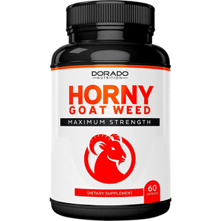 DORADO NUTRITION Horny Goat Weed,1590 Maximum Strength, Stamina, Endurance, Circulation, 60 capsules(Sku.2310)