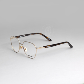 กรอบแว่นตา BALENCIAGA รุ่น BB0249O 002 SIZE 55 MM. (GOLD-HAVANA-TRANSPARENT)