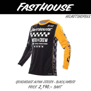 เสื้อแขนยาว FASTHOUSE GRINDHOUSE ALPHA JERSEY BLACK/AMBER