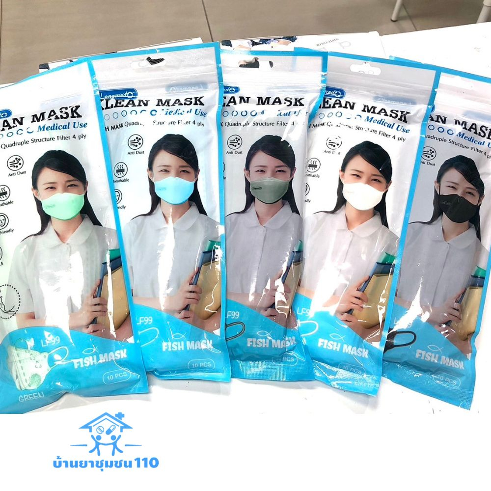 Klean mask (longmed) หน้ากากอนามัยทรงเกาหลี เกรดการแพทย์