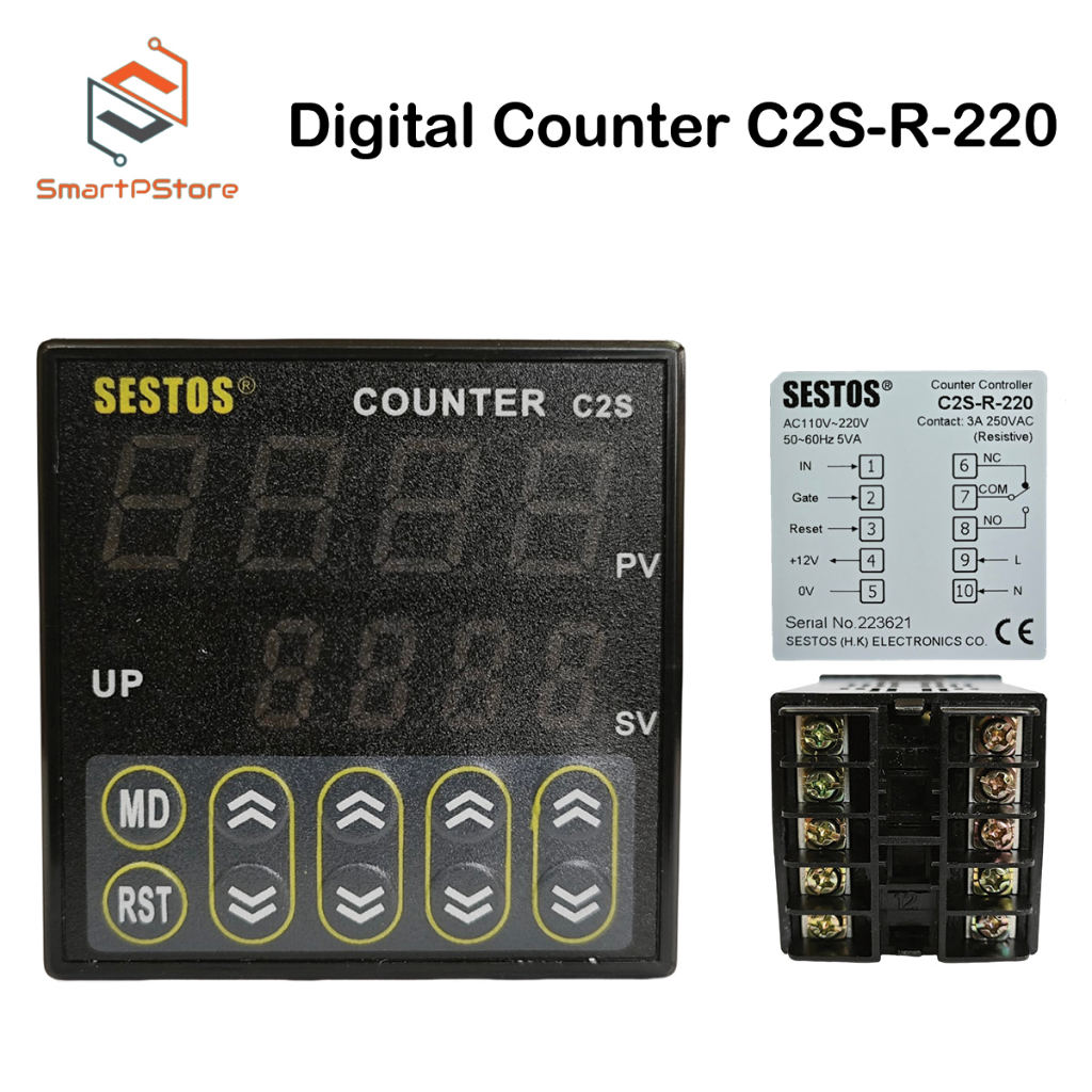 SESTOS Digital Counter 4 Digital Preset Scale Counter (C2S-R-220)