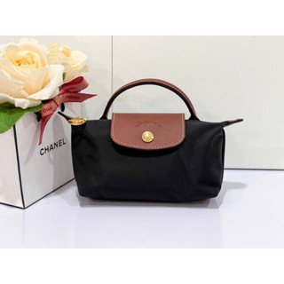 New mini Longchamp (Black) // Red