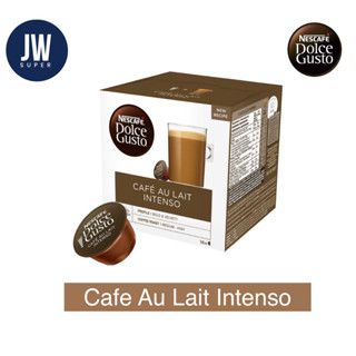 CAFÉ AU LAIT INTENSO คาเฟ่ โอเล่ต์ NESCAFE DOLCE GUSTO CAFE AU LAIT INTENSO 16 แคปซูล/กล่อง BBE:31/03/2024