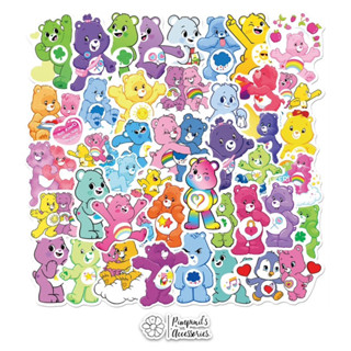 ʕ •ᴥ•ʔ ✿ พร้อมส่ง : สติ๊กเกอร์กันน้ำเคลือบเงาลายเจ้าหมีแคร์แบร์ | Care Bears Glossy Waterproof Decoration Sticker Set.