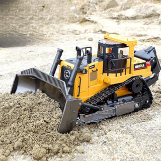 รถเกรดดิน รถแทรกเตอร์ Huina 1554 Bulldozer 9CH รถบังคับ รถดัมพ์ รถบรรทุก รถบังคับวิทยุ รถแบคโฮ 1/16