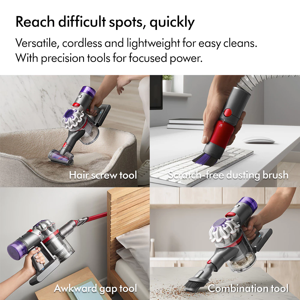 Dyson V8 ™ Focus Clean (Silver/Silver) Cord-Free Vacuum Cleaner เครื่องดูดฝุ่นไร้สาย ไดสัน thumbnail 5