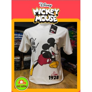 เสื้อDisney ลาย Mickey mouse ลิขสิทธิ์แท้ สีขาว ( MK-044)