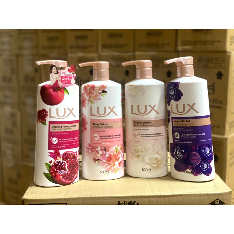 ครีมอาบน้ำลักส์ หัวปั้ม ปริมาณสุทธิ 450มล.