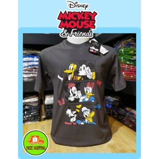 เสื้อDisney ลาย Mickey mouse สีเทาเข้ม (MK-063)