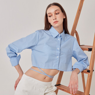 Moonland Crop shirt - Sky Blue