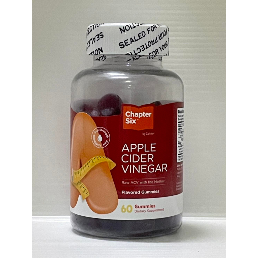 Chapter Six, Apple Cider Vinegar, 60 Gummies (exp.07/24)
