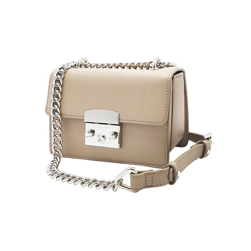 ส่งต่อกระเป๋าแบรนด์Veena1921สีเบจไซต์S