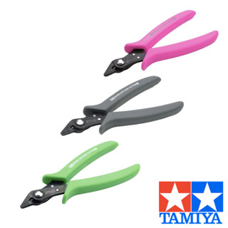 TAMIYA Modelers Side Cutter α คีมทามิย่า ตัดพลาสติก #74093 GRAY, #69940 FLUORESCENT GREEN &amp; #69942 ROSE PINK