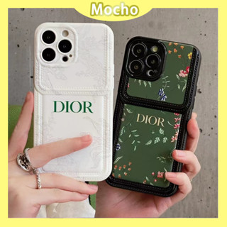 💕พร้อมส่ง💕iPhone 14 13 12 11 Pro Max เคส for เคสไอโฟน11 แฟชั่น บางเบาพกพาง่าย เรียบง่าย Dior ระดับสูง แบรนด์หรู Case