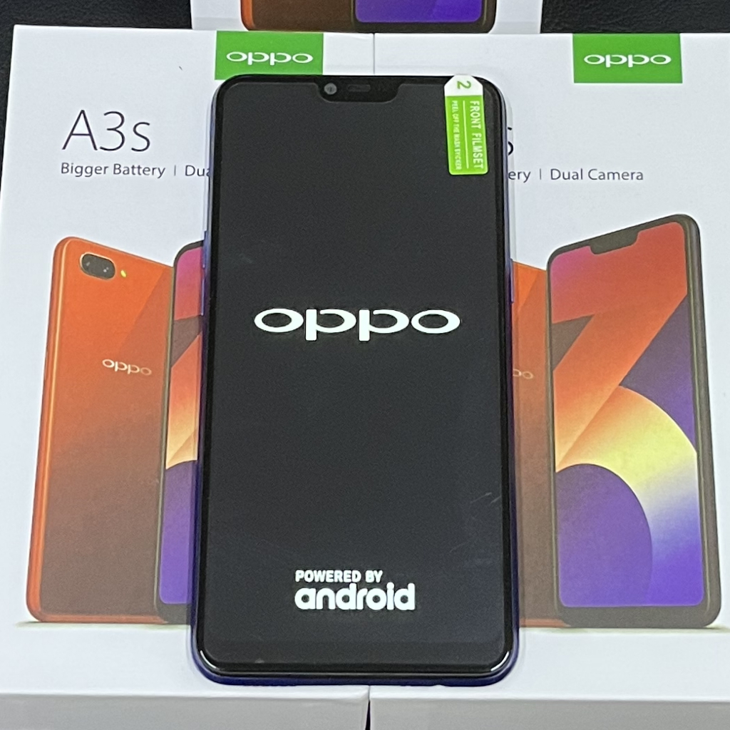 OPPO A3S เน็ตคอมเต็ม 4G หน้าจอขนาดใหญ่อัจฉริยะ มือถือเครื่องเก่า โทรศัพท์นักเรียนราคาถูก