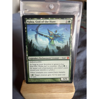 การ์ด MTG Nylea, God of the Hunt Green Magic the gathering EDH รุ่น Theros สภาพ Nm