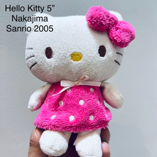 #ตุ๊กตา #hello #kitty #น่ารัก #ป้าย #Sanrio #ปี2005 Nakajima #ชัดเจน #หายาก #ลิขสิทธิ์แท้ #คิตตี้ #ขนาด5”  7/2023